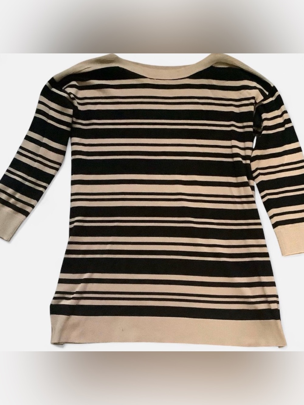 Cable & Gauge Striped Large Women’s Sweater